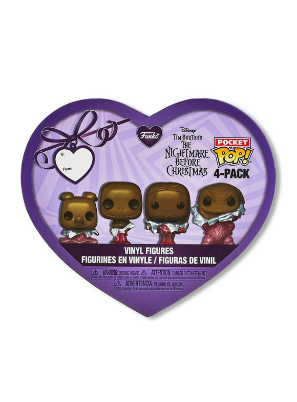 Funko Pocket Pop! The Nightmare Before Christmas Valentine's Box 4Pack Chocolate Vinyl Figures