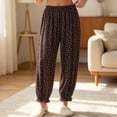 thumbnail image 2 of Women's Polka Pajama Pants Casual Loose Fit Jogger Lounge Pants Lightweight Soft Sleepwear with Pocket, 2 of 6