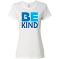 thumbnail image 3 of Inktastic Be Kind Logo in Blue Women's T-Shirt, 3 of 5