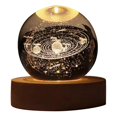 thumbnail image 2 of Valentines Day Gift Galaxy Crystal Ball Lamp 3D Planet Moon Lamp,E, 2 of 5