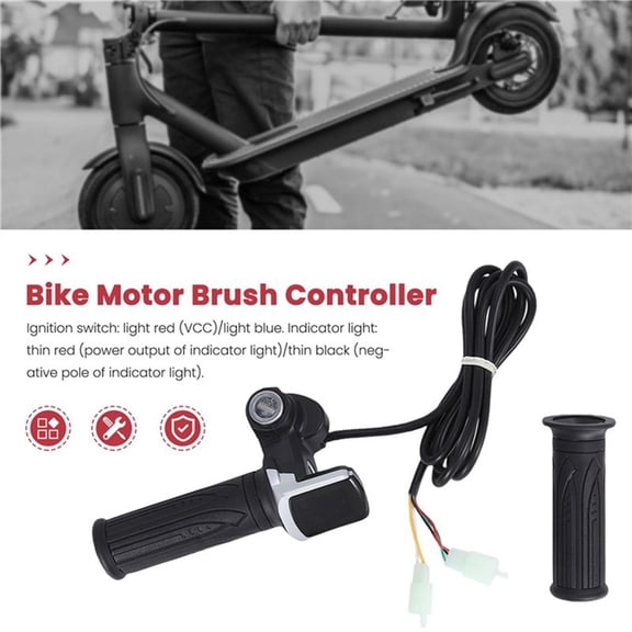 48V 1000W Electric Scooter Brushed Controller Motor Throttle Twist Grip Kit for Electric Scooter Bicycle E-Bike