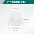 thumbnail image 2 of 15 Pack Rubber Grommets 5mm Drill Hole, 2.5mm ID Hole Top Hat Grommet Clear Silicone Rubber Hole Plug Gasket for Wiring, Automotive, 2 of 7