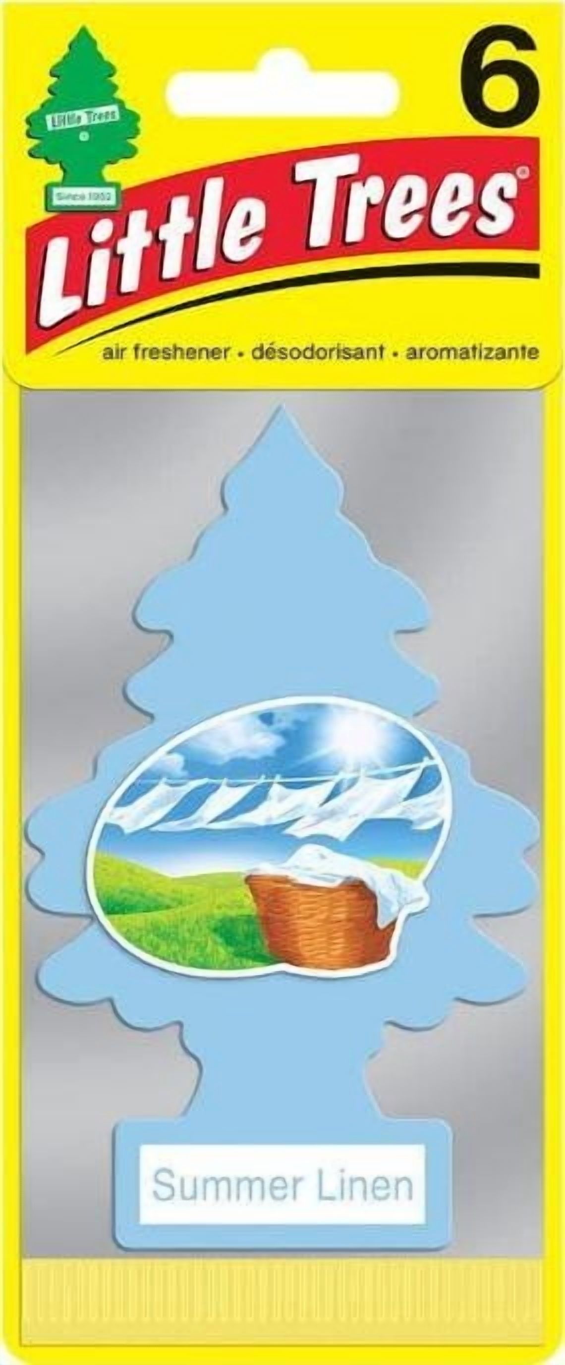 Little Trees 60574 Summer Linen Hanging Air Freshener for Car & Home 72 Pack!