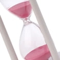 thumbnail image 4 of Wooden glass Hourglass Pink Clock Game/Cooking Timing Tools 30 Mins, 4 of 8