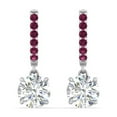 thumbnail image 4 of 1 Carat Solitaire Diamond Drop Earrings - Fascinating Diamonds, 4 of 41