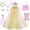 Gold Pink, variant on Aximioll Little Girls Fairy Tale Princess Dress, Halloween Party Elegant Princess Dress up Clothes with Accessories, Toddler Princess Cosplay Outfits for Girls Age 2 - 12 Years, Purple/S