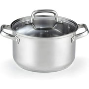 Cook N Home Pots and Pans Stainless Steel, 8-Piece Induction Pot Kitchen Cookware Set, Silver, Oven Safe