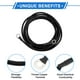 thumbnail image 4 of 1 Pcs Cable Inversor de Batería 10 AWG Gauge 10FT 5/16" Lug Cable de Batería Universal para Automóvil Vehículo Barco RV Solar Cobre Estañado Negro, 4 of 7