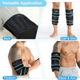 thumbnail image 4 of SuzziPad Compresse Froide à 360° pour Mollet, Tibia, Bras et Coude – Pellicule Glacée avec Conception à Double Couverture, Sangles Velcro Ajustables, Compresse Froide Étanche et Réutilisable pour la Récupération après l'Entraînement (2 Paquets), Noir, 4 of 4