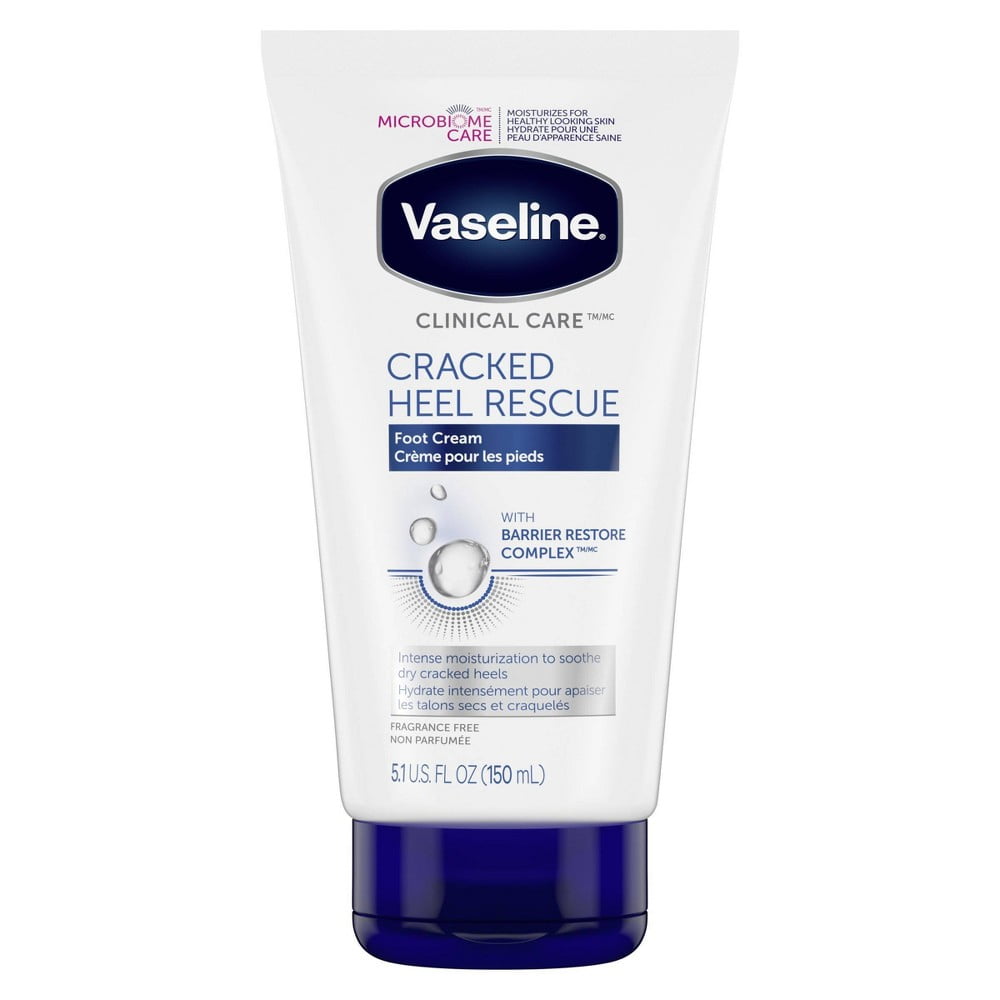 Vaseline Clinical Care Cracked Heel Rescue Foot Ceam 5.1oz Walmart