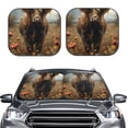 thumbnail image 2 of Saiise Prairie Tournesol Vache pour Voiture Pliable Pare-Soleil (Lot de 2) Offre Protection Solaire avec un Design Pliable Facile pour Pare-Brise Pratique-Moyen, 2 of 6