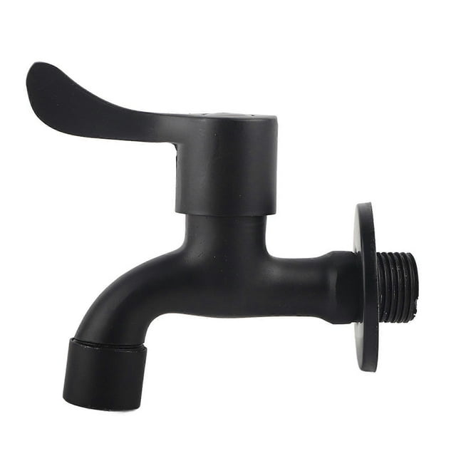 Black 304 Stainless Steel Wall Mounted Garden Faucet for Bathroom (Mop Pool)