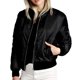 thumbnail image 4 of Chaquetas lisas con cremallera para mujer, abrigos de manga larga finos informales, prendas de vestir exteriores clásicas, ropa de primavera y otoño, 4 of 5