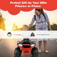 thumbnail image 4 of Costway 12V Kids Electric 4-Wheeler ATV Quad 2 Speeds Ride On Car w/MP3&LED Lights Red, 4 of 9