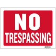 thumbnail image 1 of Eros ABCL-13 12 x 16 in. No Trespassing Sign - Case of 24, 1 of 1