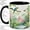 Black, variant on Tropical Flamingo Parrot Coffee Mug, Rainforest Birds Mug, Daily Coffee Tea Cup for Home Office, Pink Flamingo by Macaw and Hummingbird, Jungle Botanical Art, Bird Lovers Women Men