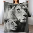 thumbnail image 3 of ARISTURING Lion Blanket for Adult Soft Flannel Throw Blankets Lightweight for Women Girls Couch Bed, 3 of 6