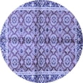 thumbnail image 1 of Ahgly Company Machine Washable Indoor Round Oriental Blue Traditional Area Rugs, 7' Round, 1 of 4