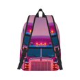 thumbnail image 2 of Naloa Sunset Truck Highway Canvas Backpack for Men Women Rucksack Casual Travel Daypack College Tote Satchel Bookbag for Teens-Medium, 2 of 7