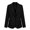 Black, variant on Women Button Blazer Jackets Lapel Long Sleeve Solid Color Coats Straight Fit Business Casual Office Suit Coat with Pockets (Yellow,S)