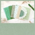thumbnail image 1 of Bloc de papel para tarjetas de invitación, álbumes de recortes, tarjetas de felicitación, papel de fondo, color verde claro, 140 x 95 mm, 20 hojas, 1 of 1