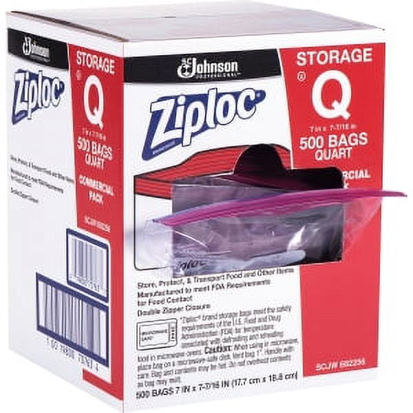 Ziploc Pinch and Seal Freezer Bags, 2 Gallon, 100 Count