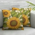 thumbnail image 3 of PIKWEEK  Sunflower Throw Pillow Cover Vintage Beautiful Sunflowers Pattern Decorative Rectangular Pillowcase for Sofa and Bed Couch, 3 of 5