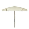 Fiberbuilt Home 7BPU-6R-WDO-TX-Natural 7.5 ft. Hex Beach Umbrella 6 Rib Push Up Natural Oak with Natural Vinyl Coated Weave Canopy