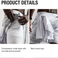 thumbnail image 3 of Pantalones cortos para correr 2 en 1 para hombre con bolsillos para teléfono, toalla con lazo, estampado de anime, pantalones cortos de compresión atléticos ligeros para entrenamiento en gimnasio, 3 of 4
