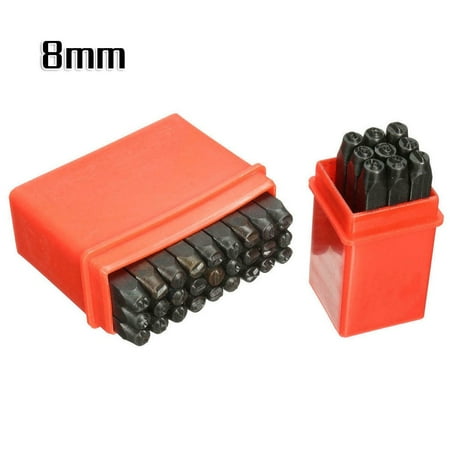 

LIKEM 36pcs Number & Letter Metal Punch Set Alphabet Marking Steel Stamp Craft Tools