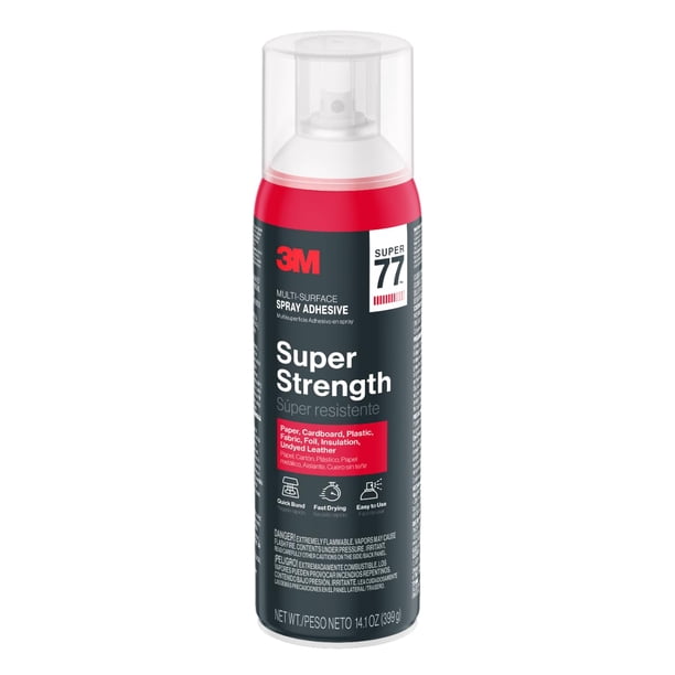 Adhesivo en aerosol 3M Super 77 para múltiples superficies, 414 ml, bajo contenido de VOC