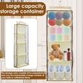 thumbnail image 2 of Hanging Yarn Storage with 4 Large Pockets Large Capacity Knitting Organizer Storage with Zippers Clear Hanging Yarn Storage Organizer for Knitting Needles Crochet Hooks, 2 of 11