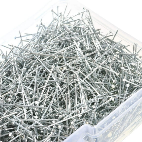 4000 Pieces Head Pins Fine Stainless Steel Pin Dressmaker Pins Fine Satin Pin for Sewing and Craft, Jewelry Making 1 1/16 Inch