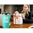 thumbnail image 4 of A Truly Great boss is Hard to Find 20 OZ Tumbler.Bosses Day Gifts.Leaving Moving Appreciation Retirement Birthday Christmas Gifts for Women Men Manager Director Boss,Boss Lady Mug(Seafoam), 4 of 6