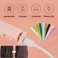 thumbnail image 5 of Goodwillbrave Mini Dual Purpose Curling Iron, 2024 Upgrade 2-in-1 USB Hair Straightener Curling Iron, Cordless Portable Travel Curling Wand for Women Short Hair, All Hair Types (2pcs A), 5 of 8