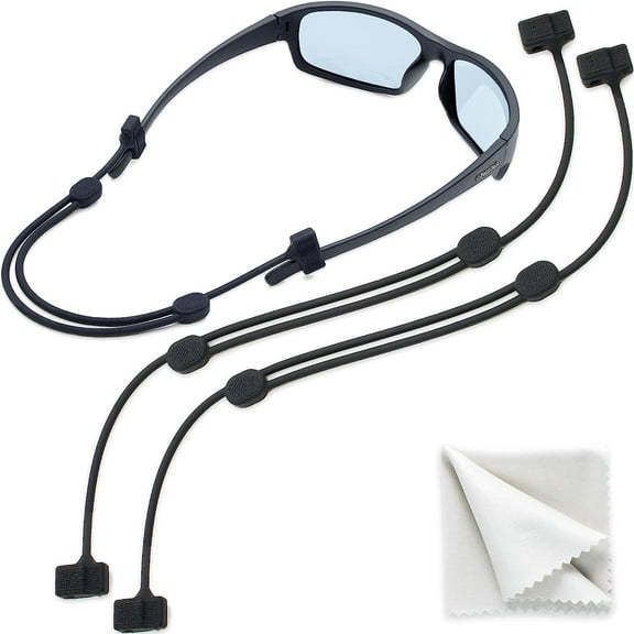 Glasses Strap Sunglass Holder - Adjustable Eyeglasses Strap - 2 Cords