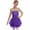 Purple, variant on TSSOE Kids Girls Sequins Mesh Splice Figure Skating Dress Long Sleeves Ballroom Ballet Tutu Skirted Leotard Green 16