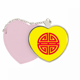 thumbnail image 1 of Diseño de la rueda simétrica Bolsa de viaje Mirror maquillaje corazón rosa, 1 of 4