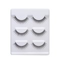 thumbnail image 3 of 3 Pairs Fiber Eyelash Handmade Winged Eyelashes Makeup Natural Long Thick False Eyelashes, 3 of 5