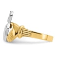 thumbnail image 4 of Diamond2Deal 14K Men's Two-tone Gold Claddagh Ring Size 9, 4 of 7