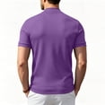 thumbnail image 5 of LTTVQM Men's Short Sleeve Shirts Mock Neck Casual Tops Stylish Slim Fit Pullover Solid Basic Tee Mens T-Shirts Dark Purple XL, 5 of 5