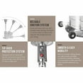 thumbnail image 3 of Vulcan Patio Heater with Wheels – Portable Propane Heater with Electronic Ignition System, Stainless Steel, 3 of 7