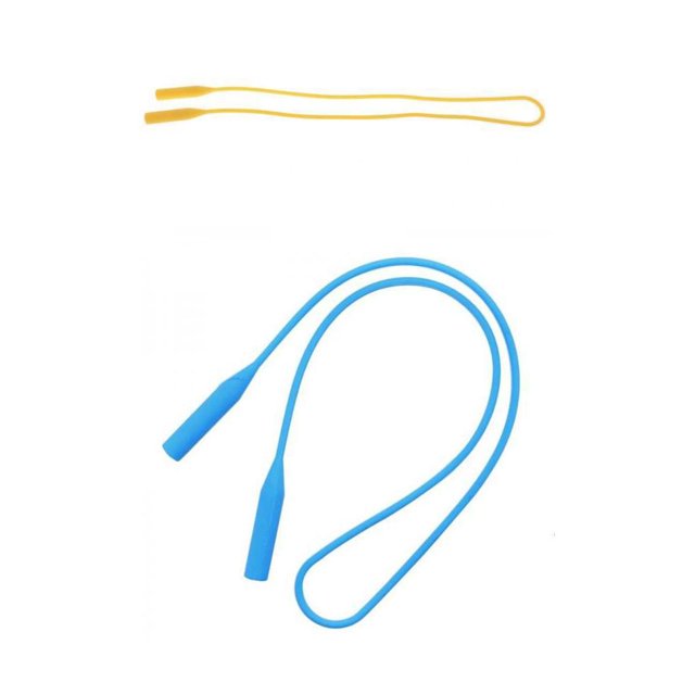 Correa de gafas de silicona Sunnimix 2 piezas Soporte antideslizante Amarillo Azul Claro