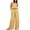Yellow, variant on Iyufng Striped Summer Outfits for Women 2 Piece Spaghetti Straps Top Wide Leg Pants Suit