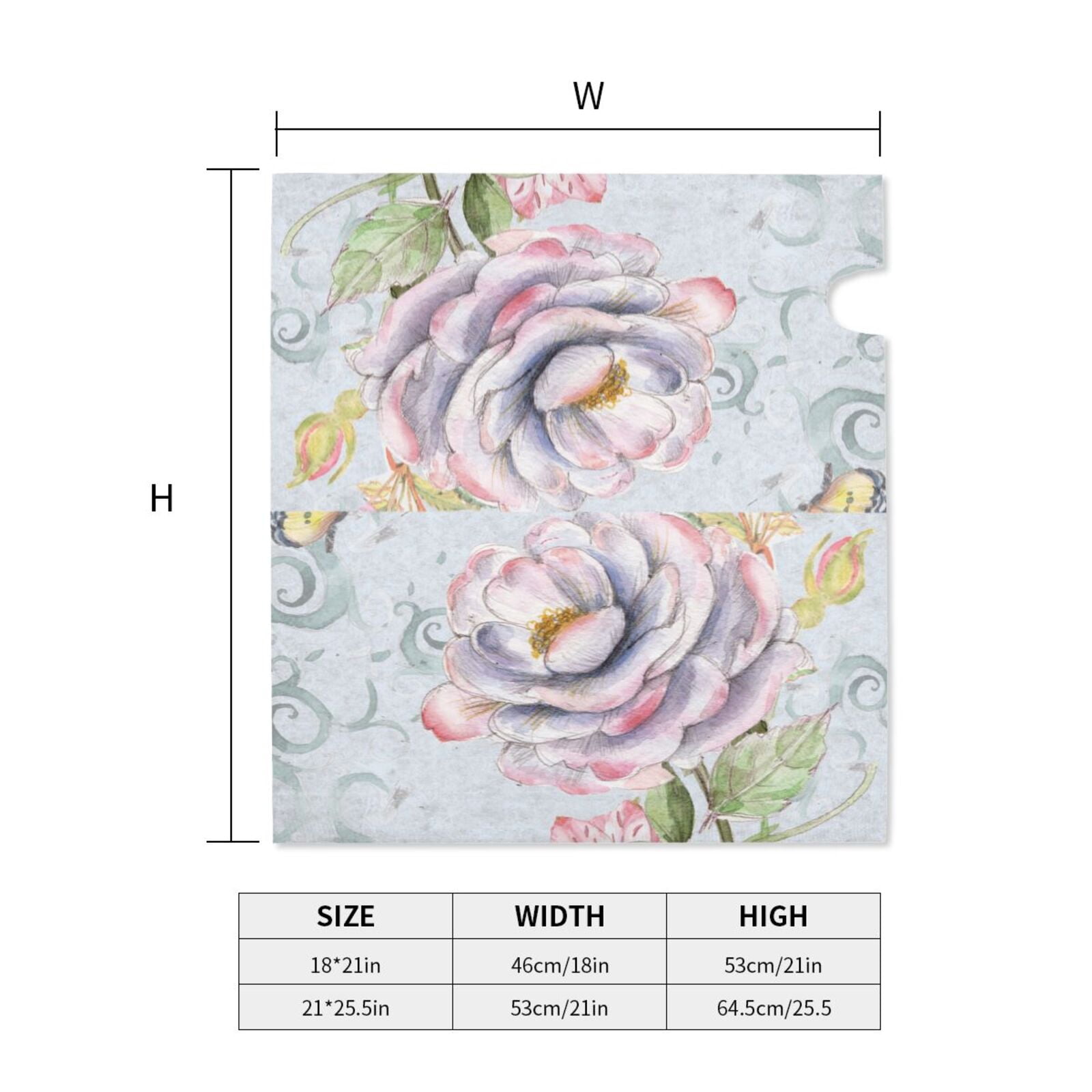 Xecao Vintage Rose for Mailbox Cover with Magnetic Strips, Waterproof and Sunscreen, Adds a Decorative Touch to Your Garden Yard.