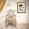 thumbnail image 3 of Horn, Laura 13x18 Gold Ornate Wood Framed with Double Matting Museum Art Print Titled - Leaves and Stones IV, 3 of 4