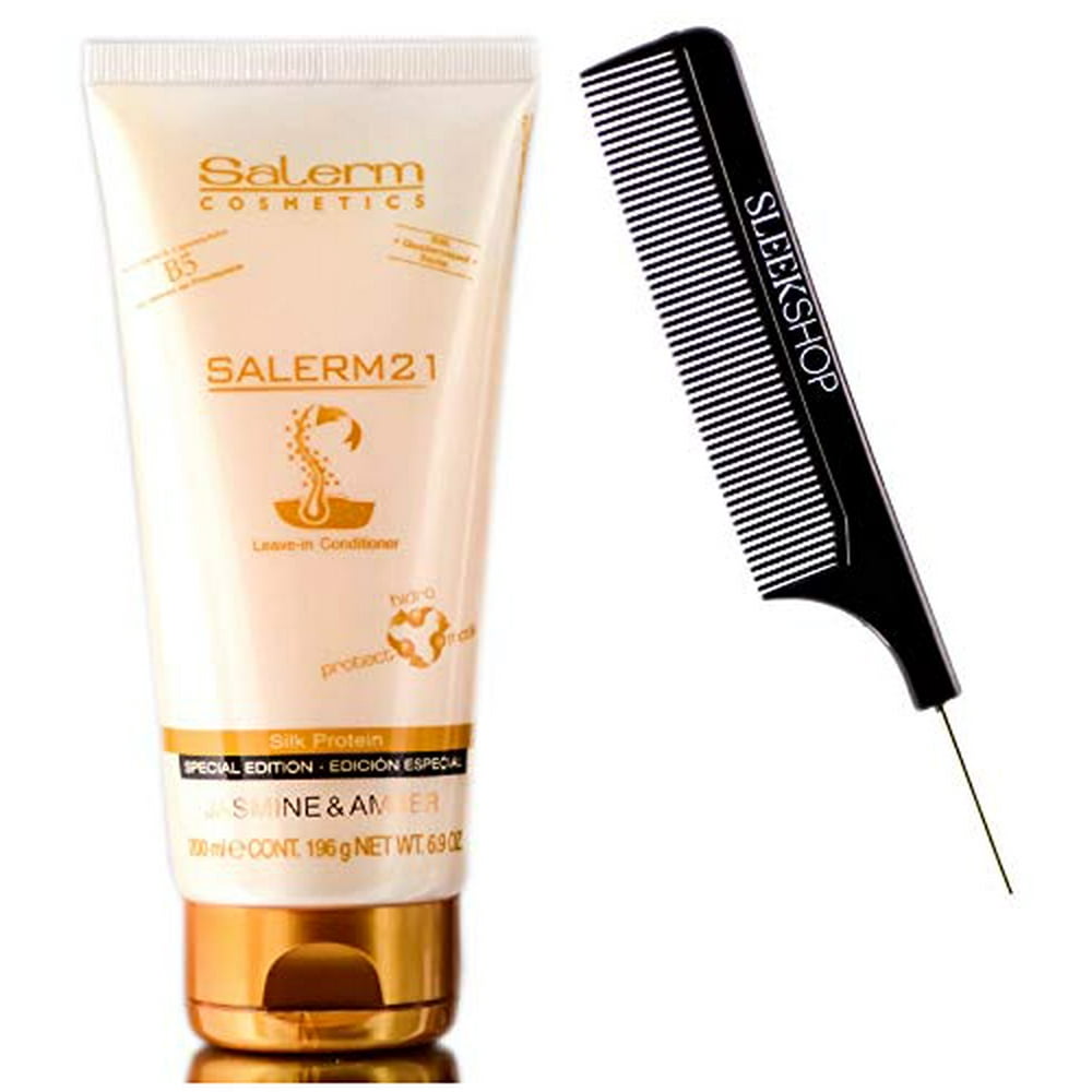 Salerm Cosmetics 21 LeaveIn Conditioner, Jasmine & Amber Silk Protein