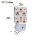 thumbnail image 4 of Cartoon Robot Night Light 2 Pack LED Nightlight Plug into Wall Dusk to Dawn Sensor Soft White, 4 of 7
