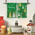 thumbnail image 2 of SM-XLHN Red Xmas Trees Merry Christmas Kitchen Towels Dish Towels, 18x26 Inch Daily Star Snowflake Winter Decoration Hand Towels Set of 2, 2 of 6