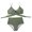 Army green, variant on Women Sexy 2 Piece Solid Color Bikini Set Criss for Cross Lace-Up Padded Bra Swimsuit Ruched High Waist Thong Bathing Su